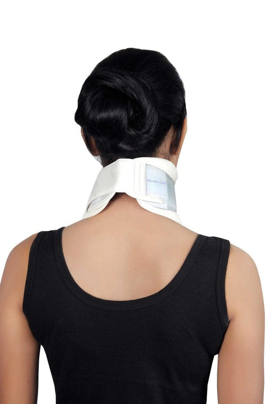 WC- Hard Cervical Collar Neck Support Brace for Neck Pain, Cervical Collar used for supporting, immobilizing or adjusting the neck in the flexion, Hard Cervical Neck Brace Reduce Neck Pain Size-S