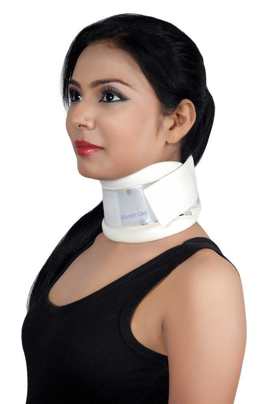 WC- Hard Cervical Collar Neck Support Brace for Neck Pain, Cervical Collar used for supporting, immobilizing or adjusting the neck in the flexion, Hard Cervical Neck Brace Reduce Neck Pain Size-S