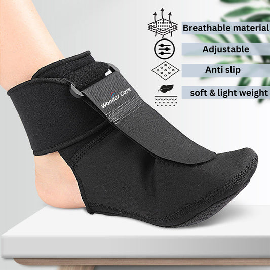 Wonder Care Plantar Neoprene Fasciitis Night Splint Socks|Heel Pain Relief Plantar Fasciitis|Soft Plantar Fascia Brace For Sleeping And Achilles Tendonitis Relief For Men & Women