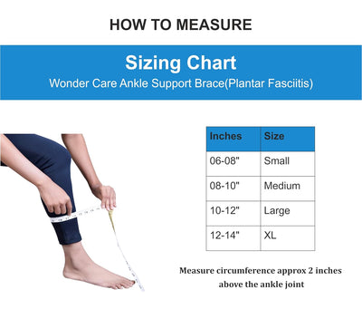 BUY 1 Get 1 FREE Wonder Care Ankle Binder with Elastic Strap | Ankle Brace for Sprained Ankle Injury Plantar Fasciitis | Ankle Sock Compression Heel Arch Support | Ankle Wrap Pain Relief Men & Women (L)